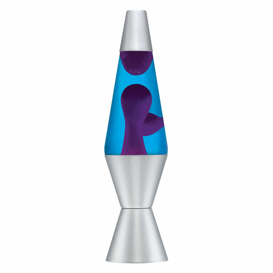 14.5″ LAVA LAMP – PURPLE/BLUE/SILVER O2