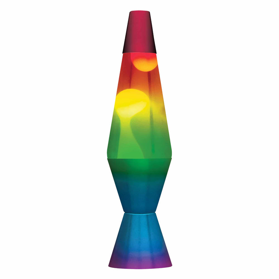14.5” LAVA LAMP RAINBOW – WHITE/CLEAR/TRICOLOR D5