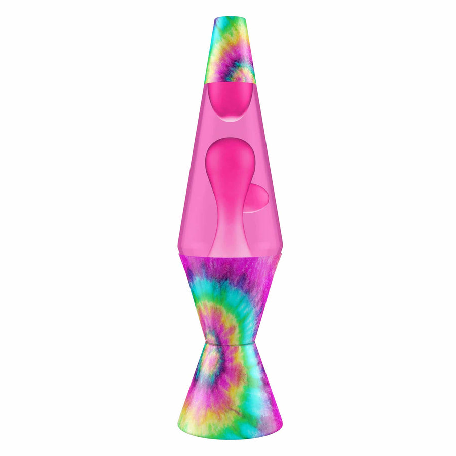 14.5″ LAVA LAMP – TIE DYE PINK SPIRAL X4