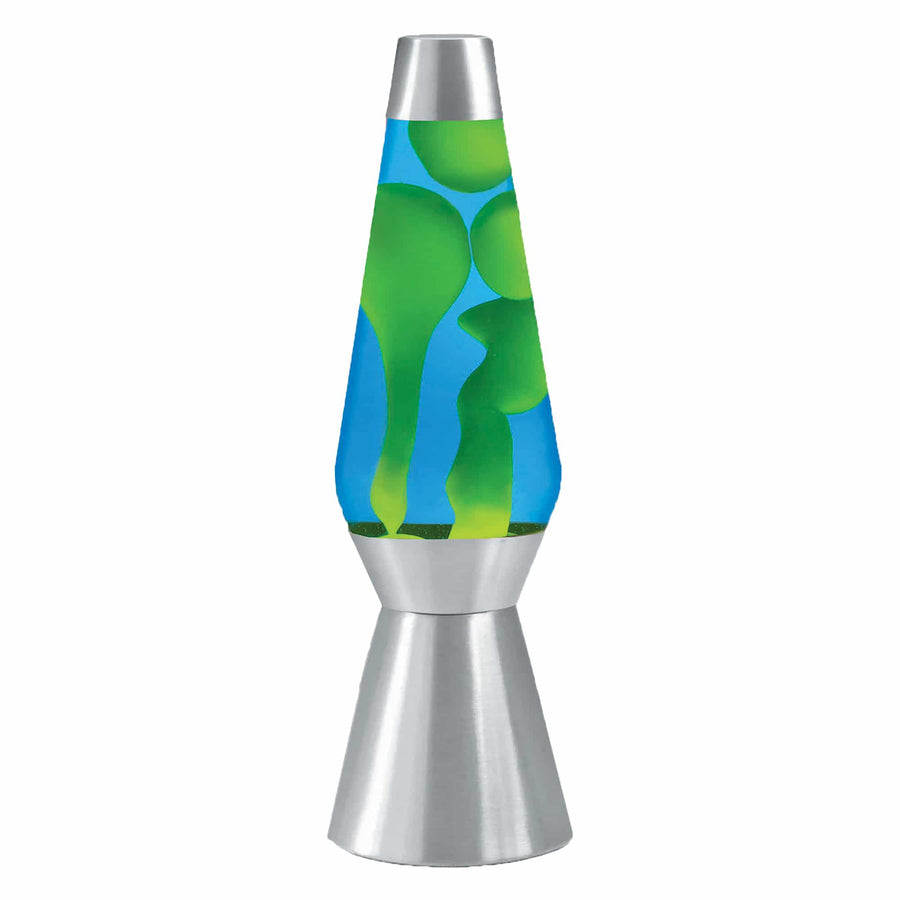 27″ LAVA LAMP GRANDE – YELLOW/BLUE/SILVER A9